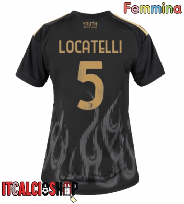 Juventus Manuel Locatelli #5 Terza Maglia Femmina 2026-27 Manica Corta Juventus Manuel Locatelli #5 Terza Maglia Femmina 2026-27 Manica Corta